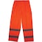 Ergodyne Lightweight Hi-Vis Rain Pants - Class E, 150D Oxford Polyester, Polyurethane, Elastic Waist Closure 8916 - alternate 2